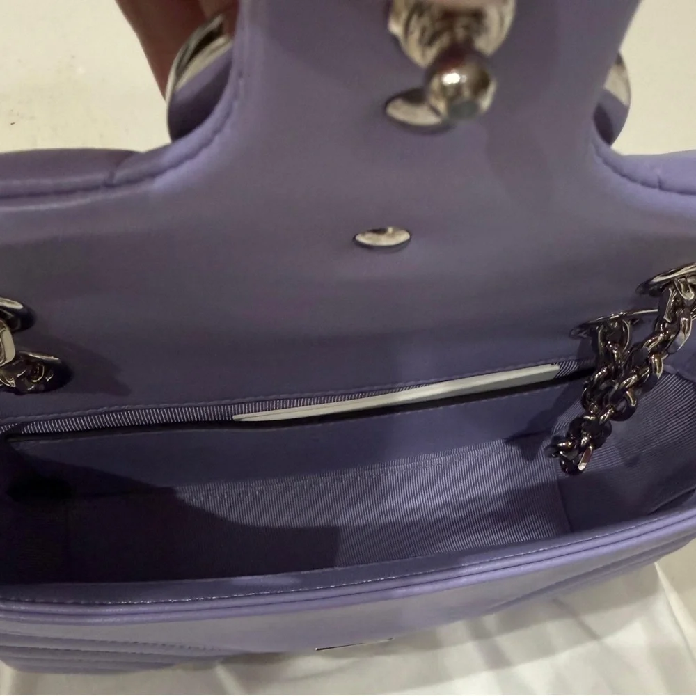 Gucci Light Purple Quilted Chain Shoulder Bag - Picture 13 of 16